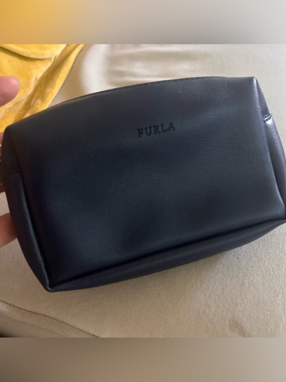 Furla Navy Blue airline  Travel Pouch